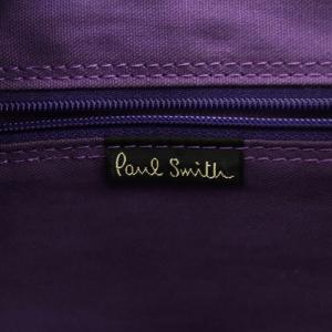 PAUL SMITH ハンドバッグ トートバッグ ショルダーバッグ 2way キャンバス レザー カーキ 茶 ブラウン