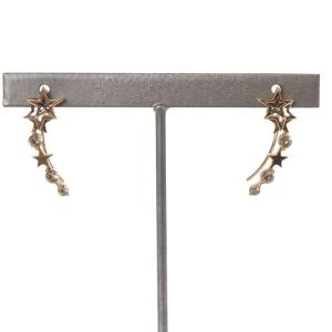 フックピアス ホワイトトパーズ スターモチーフ K10 2JP0578 ゴールド /YO1