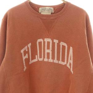 REMI RELIEF FLORIDA CREW NECK SWEAT スウェット プルオーバー 長袖 M オレンジ