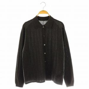 23AW Cashmere カーディガン ニット 長袖 シルク カシミヤ混 チャコールグレー /ES OS
