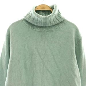 MUSE de Deuxieme Classe JADE タートルネックニット セーター 長袖 カシミヤ混 ミントグリーン /HK OS