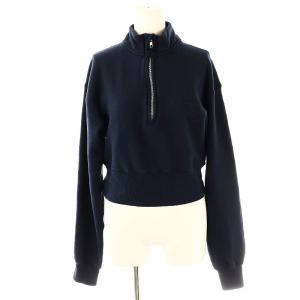 Seavalley Mountain Club クロップドハーフジップスウェットトップ 長袖 F ネイビー