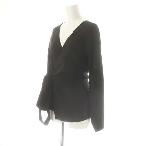Demi-Luxe BEAMS Demi Luxe BEAMS DemiLuxeBEAMS 23AW 2WAYカシュクールブラウス 36 ブラック /DO OS