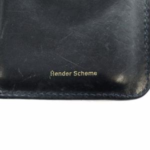 Hender Scheme wallet ウォレット ブライドルレザー 財布 二つ折り 小銭入れ 黒 ブラック /AN19 SH OF