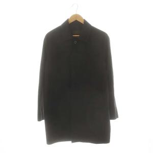 コットンステンカラーコート アウター 総裏地 38 ブラック