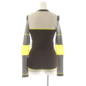 ENFOLD BI-COLOR PULLOVER プルオーバー ニット セーター 長袖 ウール 38 ミックスカラー