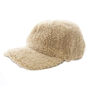 ボアベースボールキャップ 帽子 ベージュ /SB SH