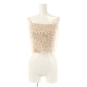 SNIDEL 23AW ファーライクアンサンブルニットプルオーバー セット カーディガン キャミソール F ピンク