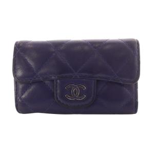 マトラッセ キーケース ココマーク ラムスキン ネイビー 21番台 A31503 /YO19 OH