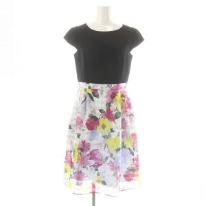 花柄 ワンピース 0 黒 マルチカラー /MI OS