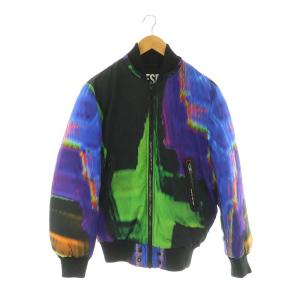 オールオーバープリント PADDED HOODED JACKET 中綿ジャケット 総柄 XS マルチカラー