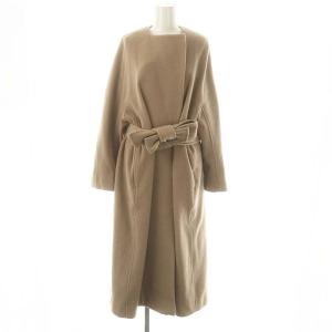 ウールカシミヤコート アウター ノーカラー F ベージュ /DO OS