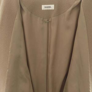 SNIDEL ウールカシミヤコート アウター ノーカラー F ベージュ /DO OS