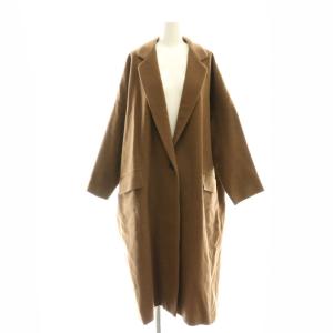 ボリュームコートVOLUME COAT アウター ウール F 茶 ブラウン /YQ OS