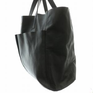 ANYA HINDMARCH トートバッグ ハンドバッグ レザー リボン 黒 ブラック