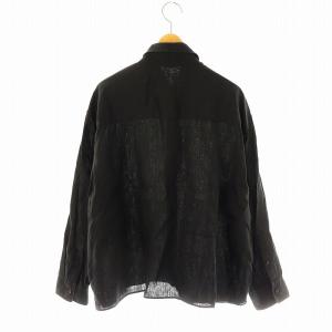 Deuxieme Classe 24SS Linen シャツ 長袖 麻 リネン ブラック