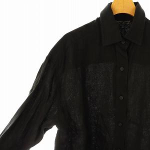 Deuxieme Classe 24SS Linen シャツ 長袖 麻 リネン ブラック