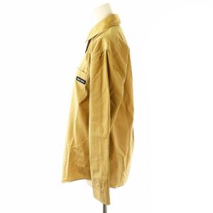 miumiu 23SS ロゴデザイン ポプリンシャツ 36 モカ