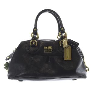 マディソン サブリナ ハンドバッグ レザー 黒 ブラック 12937