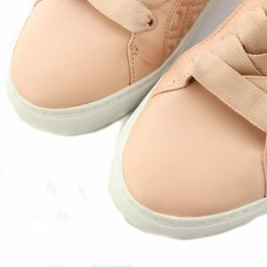 TORY BURCH スニーカー キルティング レザー ピンク OS