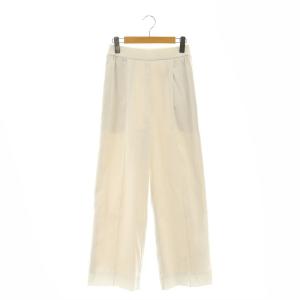 23SS スプリングサテンワイドパンツ 36 白 ホワイト /KO OS