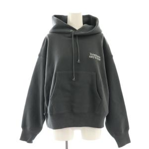 ×JEANS FACTORY ロゴ刺繍 パーカー スウェット 長袖 チャコールグレー