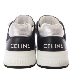 CELINE メッシュカーフスキンスニーカーセリーヌバイエディス 40 ブラック RM0293CT-07