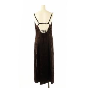 FRAY I.D 24SS ドレープキャミワンピース 0 茶 /MI OS SH