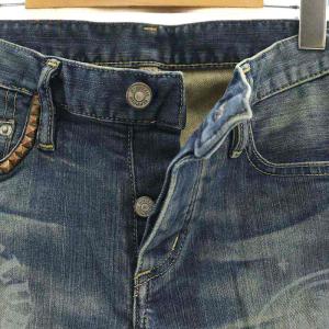 HYSTERIC GLAMOUR スタッズ ロゴ デニムパンツ ジーンズ スキニー スリム XS 紺 ネイビー
