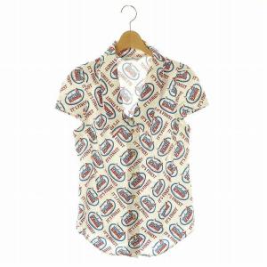 ロゴ シャツ 半袖 F ホワイト マルチカラー /DF OS