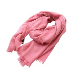 ストール GG ウール シルク混 フリンジ ピンク /YO7 OH
