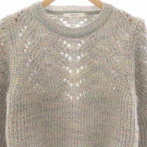 ANAYI ウール モヘヤ ミックスニット セーター 36 マルチカラー