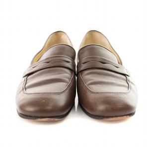 MHL. idea コインローファー レザー 22.5cm 茶 /MM OF