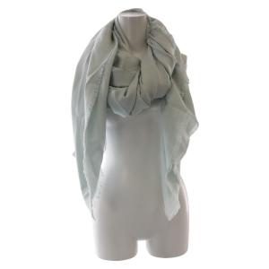 Dior ストール シルク ウール混 ブルー