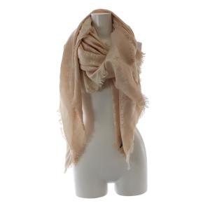 LOUIS VUITTON ストール マフラー モノグラム 大判 シルク ウール ピンク