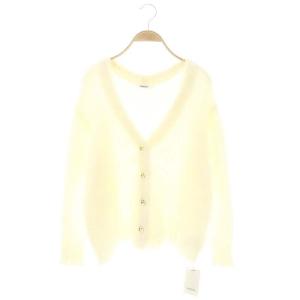 24AW シャギーカーディガン ニット 長袖 F 白