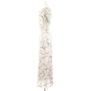 SNIDEL 24AW リボンスリーブデザインワンピース ロング フレンチスリーブ 1 グレージュ