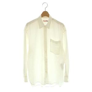23AW コットンシルクビエラシャツ 長袖 アイボリー /DO OS