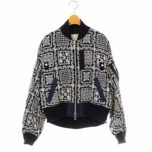 刺繍MA-1ブルゾン×REYN SPOONER 2 ネイビー ホワイト