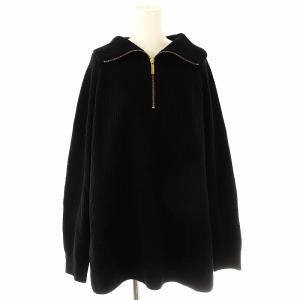 Half Zip Sweater 2 ニット MUSEdeDeuxiemeClasse セーター ハーフジップ ウール ブラック