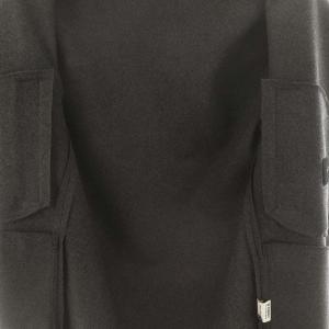 KRISVANASSCHE ベルテッドコート ウール カシミヤ混 44 グレー