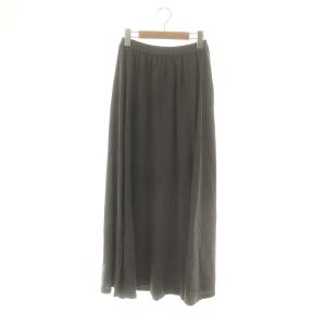 24SS カットギャザースカート フレア ロング F グレー /HK OS