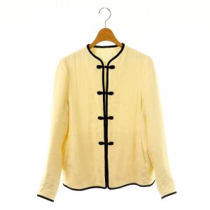 23SS Crane Pattern Jacquared Jacket 1 アイボリー