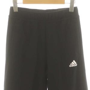 adidas IC6623 W DANCE ニットパンツ スウェット ワイド 裾リボン S 黒 /MI OS