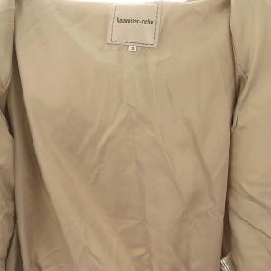 Apuweiser-riche 22AW ショールカラーショートダウンジャケット 2 ベージュ /MI OS