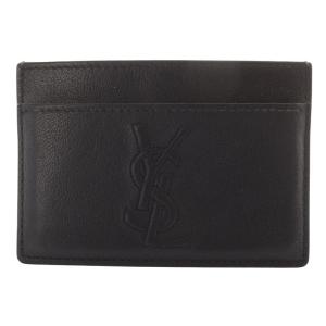 カードケース 名刺入れ YSLロゴ レザー ブラック 568986