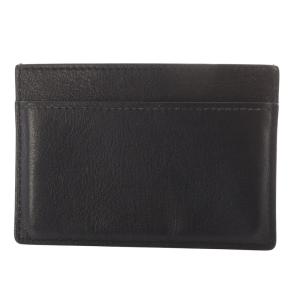 YVES SAINT LAURENT カードケース 名刺入れ YSLロゴ レザー ブラック 568986