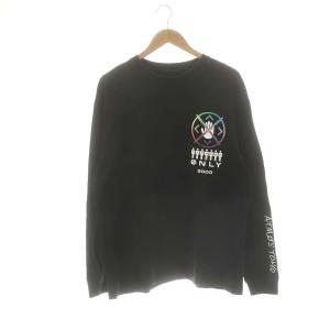 ロゴプリントロンT Tシャツ カットソー XL 黒 マルチカラー /MI OS