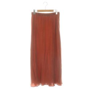 アパルトモン New フィブリルキュプラ スカート ロング 36 レッド /DF OS