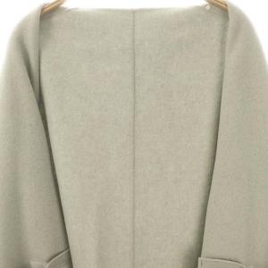 ENFOLD  24AW NO-COLLAR WIDE COAT 38 グレー